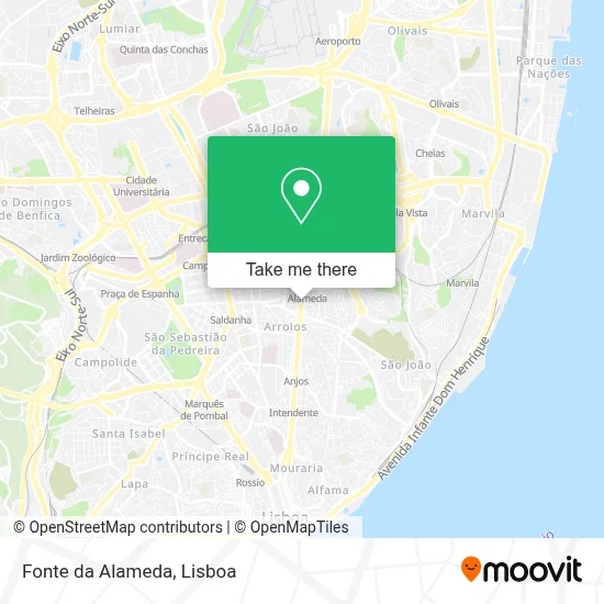 Fonte da Alameda map