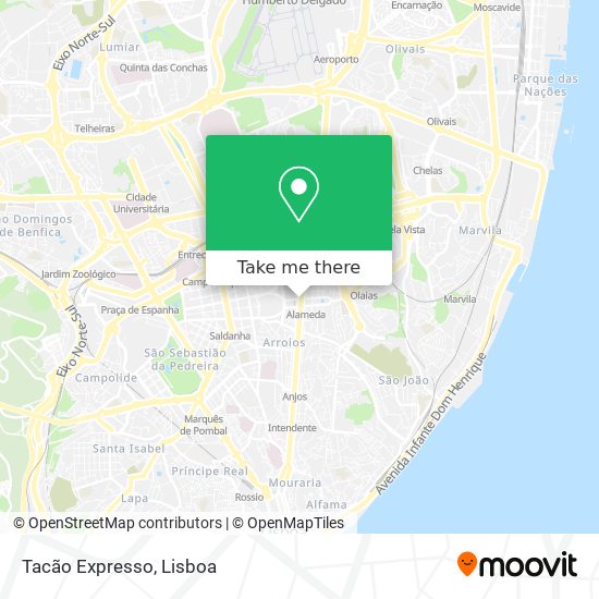 Tacão Expresso mapa