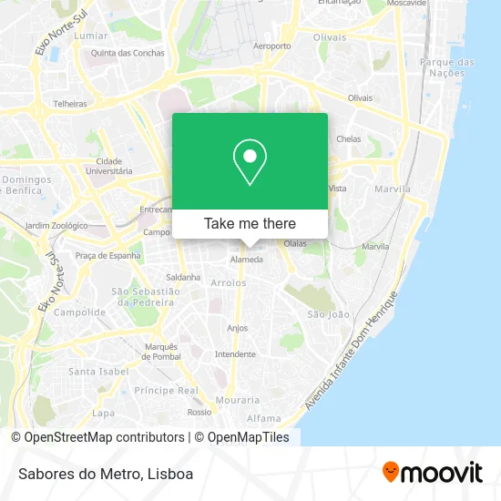 Sabores do Metro map