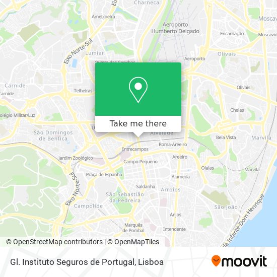 Gl. Instituto Seguros de Portugal map