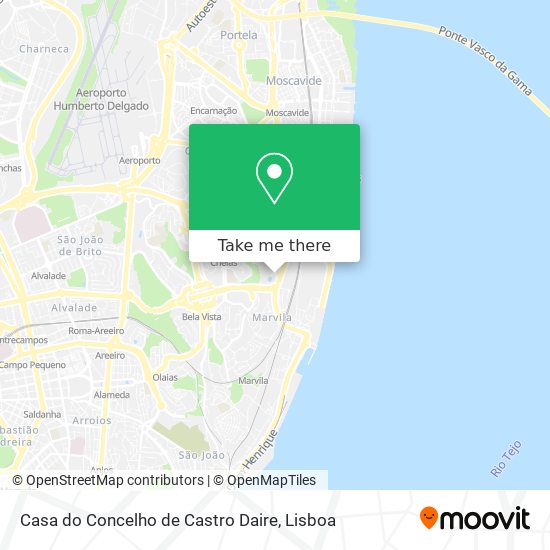 Casa do Concelho de Castro Daire map