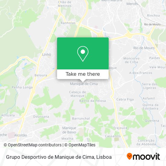 Grupo Desportivo de Manique de Cima map