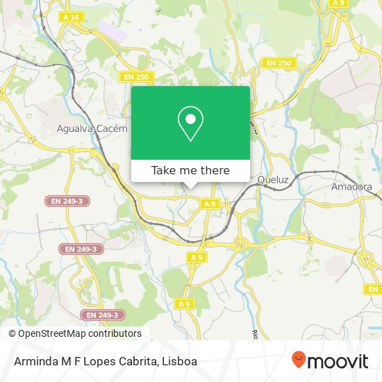 Arminda M F Lopes Cabrita, Rua dos Jasmins 26 2745-796 Sintra map