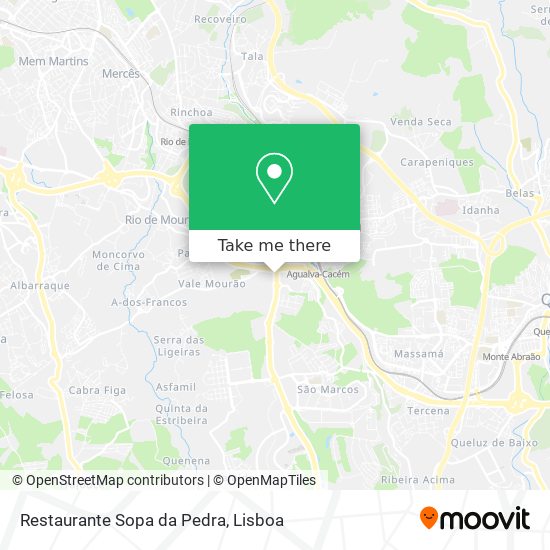 Restaurante Sopa da Pedra mapa