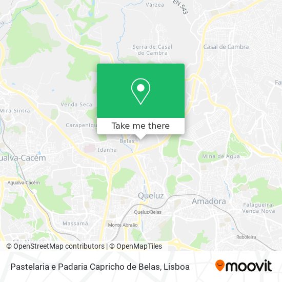 Pastelaria e Padaria Capricho de Belas map