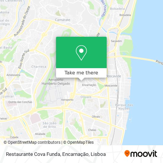 Restaurante Cova Funda, Encarnação map