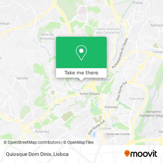 Quiosque Dom Dinis mapa