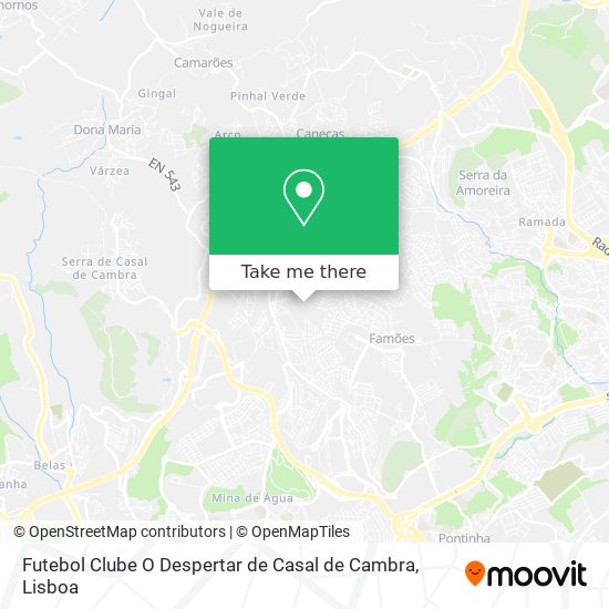 Futebol Clube O Despertar de Casal de Cambra map