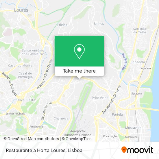 Restaurante a Horta Loures map
