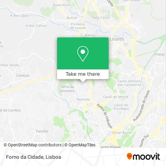 Forno da Cidade mapa
