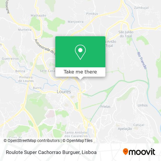 Roulote Super Cachorrao Burguer mapa