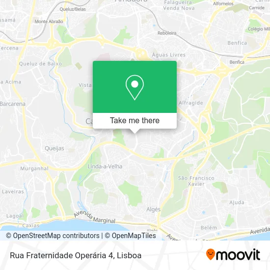 Rua Fraternidade Operária 4 map