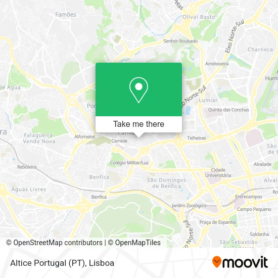 Altice Portugal (PT) map