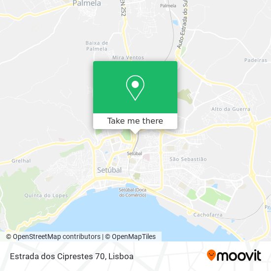 Estrada dos Ciprestes 70 mapa