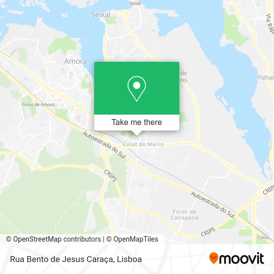 Rua Bento de Jesus Caraça map