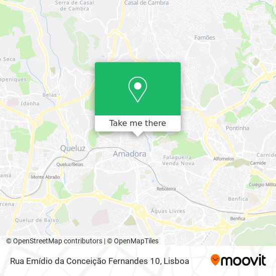 Rua Emídio da Conceição Fernandes 10 mapa