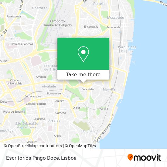 Escritórios Pingo Doce map