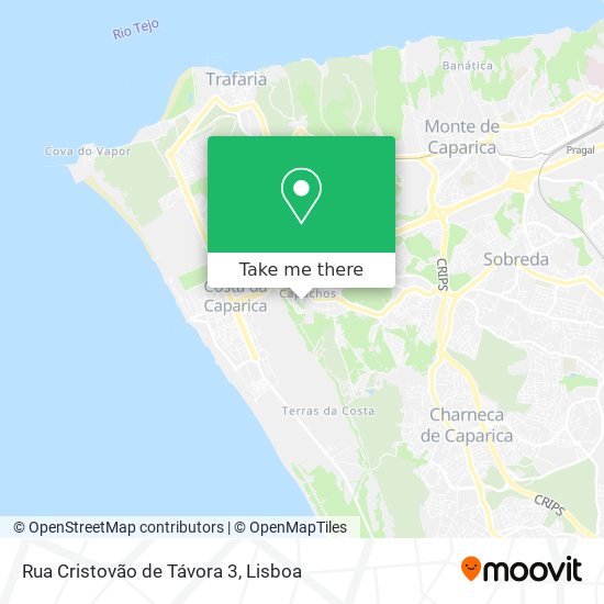 Rua Cristovão de Távora 3 mapa
