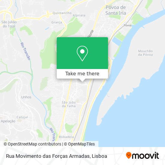 Rua Movimento das Forças Armadas map