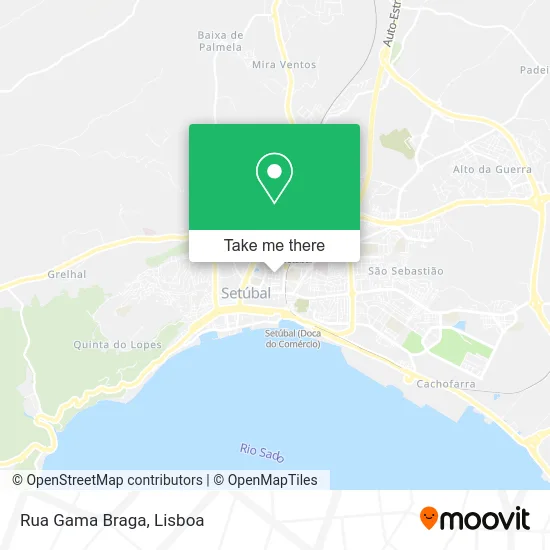 Rua Gama Braga map