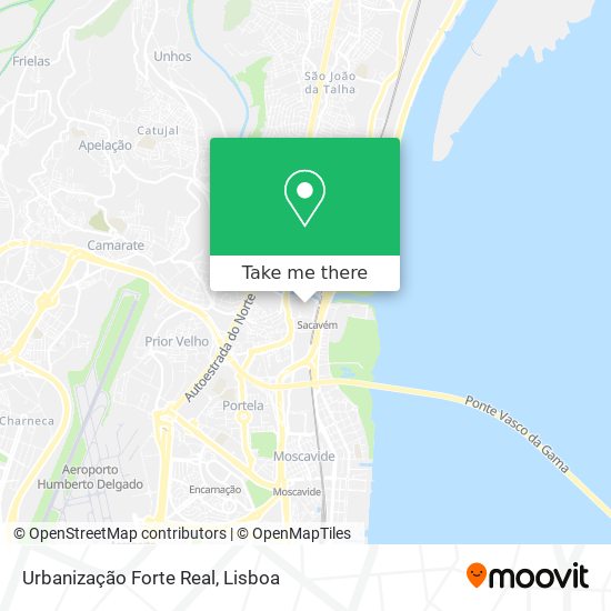 Urbanização Forte Real map