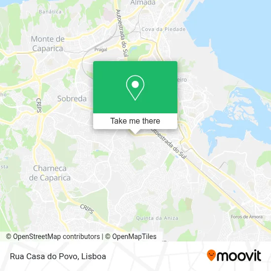 Rua Casa do Povo map