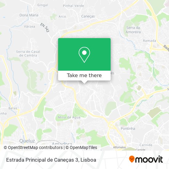 Estrada Principal de Caneças 3 map