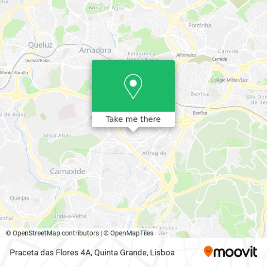 Praceta das Flores 4A, Quinta Grande map