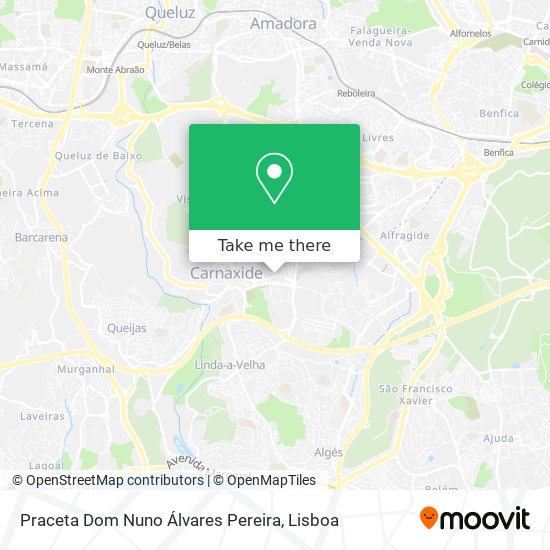 Praceta Dom Nuno Álvares Pereira mapa