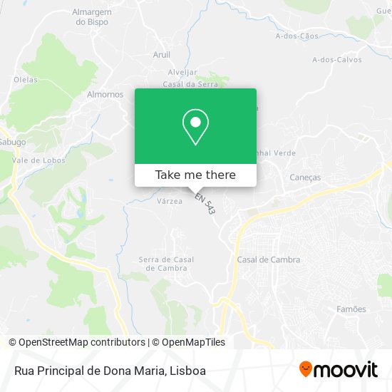 Rua Principal de Dona Maria map