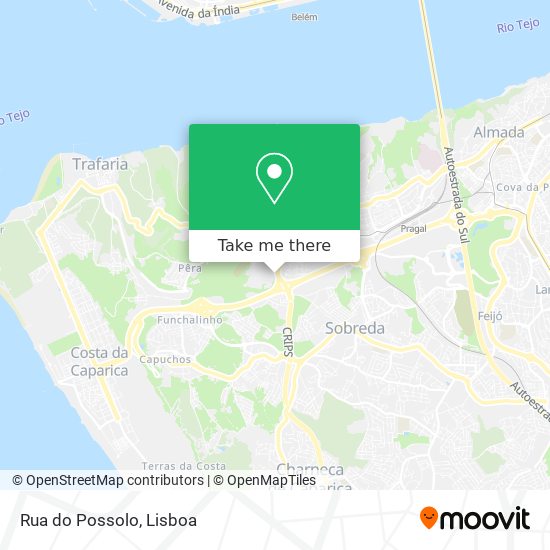 Rua do Possolo mapa