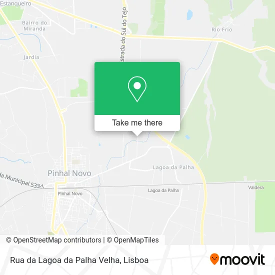 Rua da Lagoa da Palha Velha map