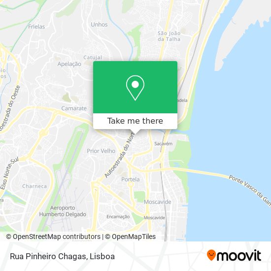 Rua Pinheiro Chagas mapa