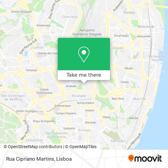 Rua Cipriano Martins map