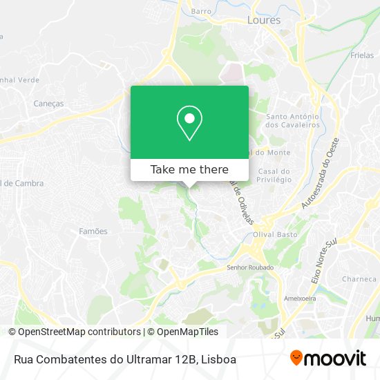 Rua Combatentes do Ultramar 12B map
