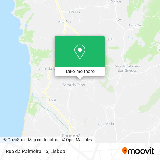 Rua da Palmeira 15 map