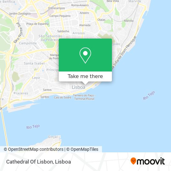 Cathedral Of Lisbon map