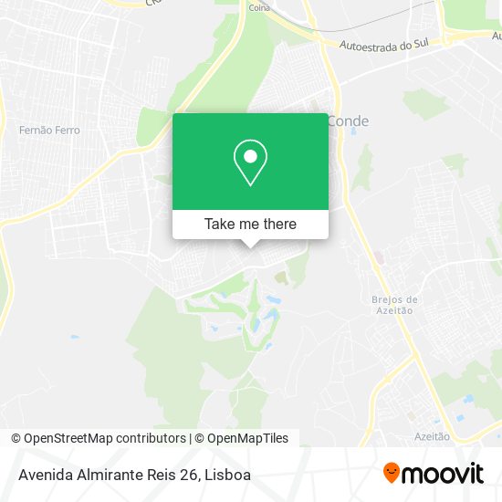 Avenida Almirante Reis 26 mapa