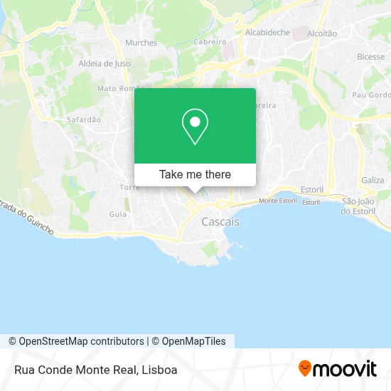 Rua Conde Monte Real map