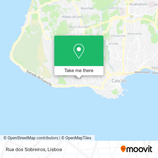 Rua dos Sobreiros map