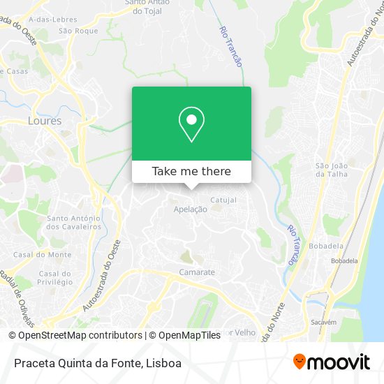 Praceta Quinta da Fonte mapa
