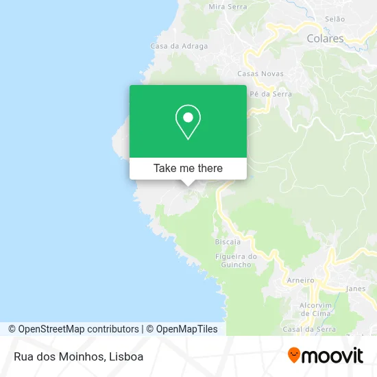 Rua dos Moinhos map