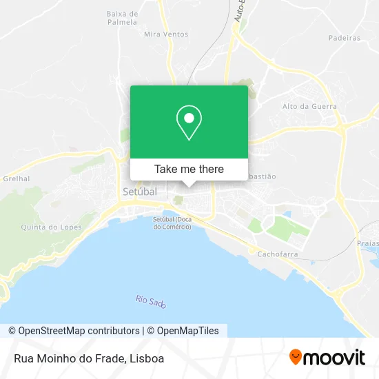 Rua Moinho do Frade map