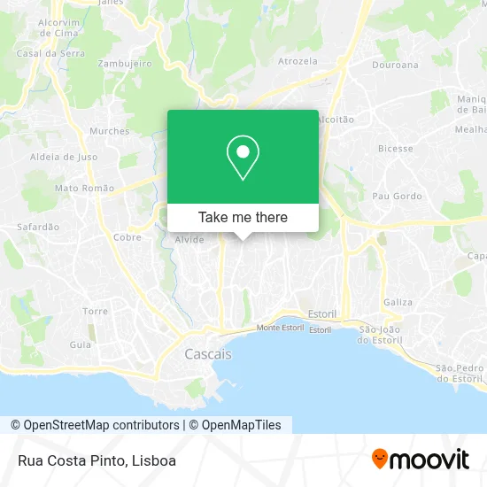 Rua Costa Pinto mapa