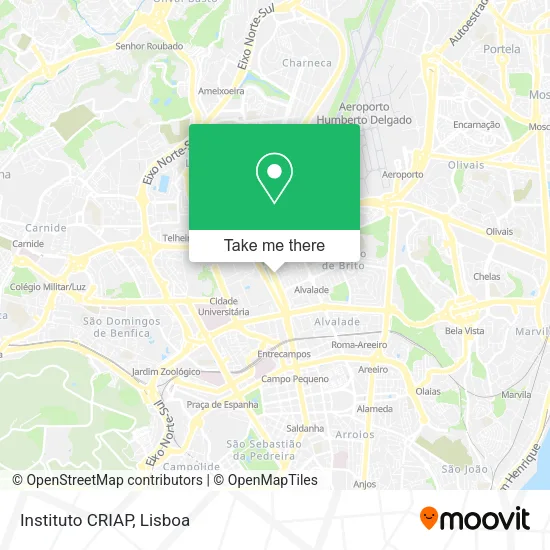 Instituto CRIAP map