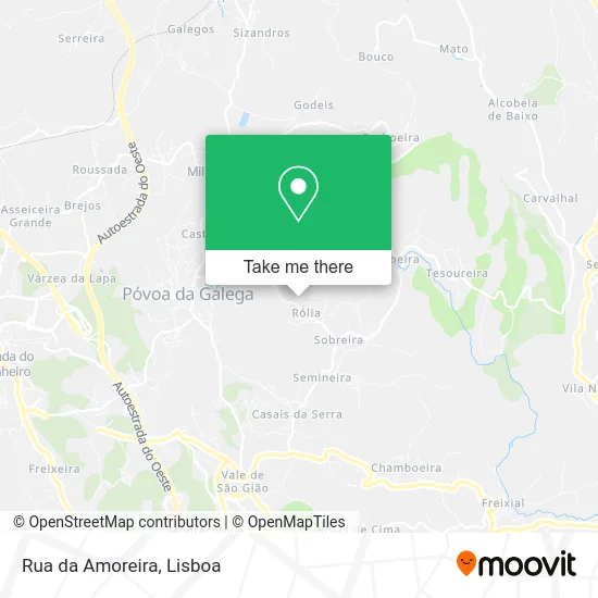 Rua da Amoreira map