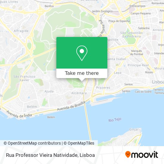 Rua Professor Vieira Natividade map
