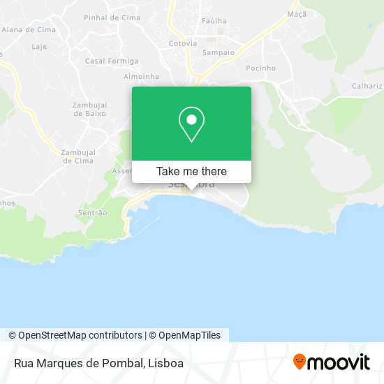 Rua Marques de Pombal mapa