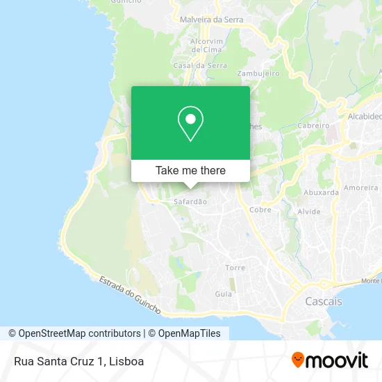 Rua Santa Cruz 1 map