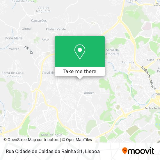 Rua Cidade de Caldas da Rainha 31 mapa